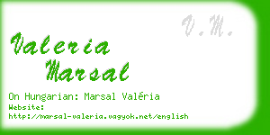 valeria marsal business card